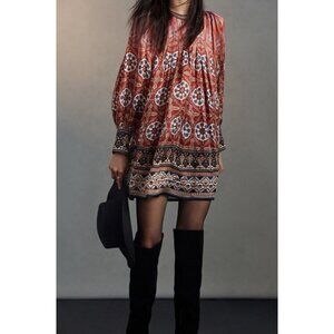 Anthropologie Tanvi Kedia Agatha Tunic Dress Womens Sz M Boho Style ($190)